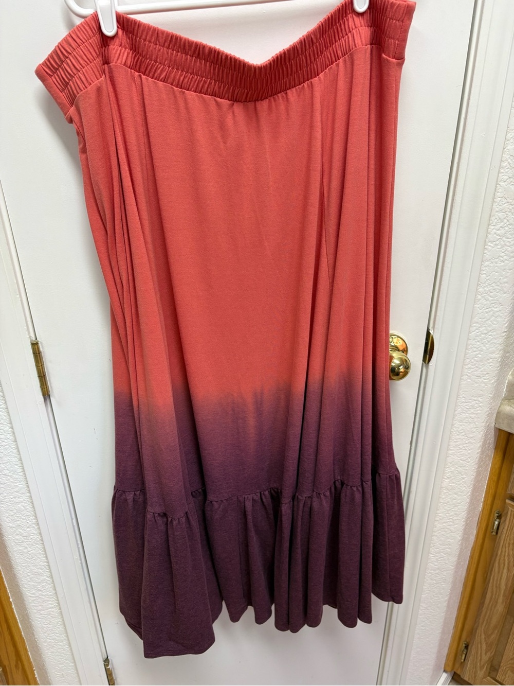 Torrid Women's Ombre Maxi Skirt - Coral to Plum